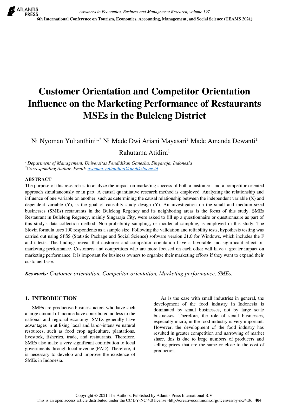 case study on market orientation