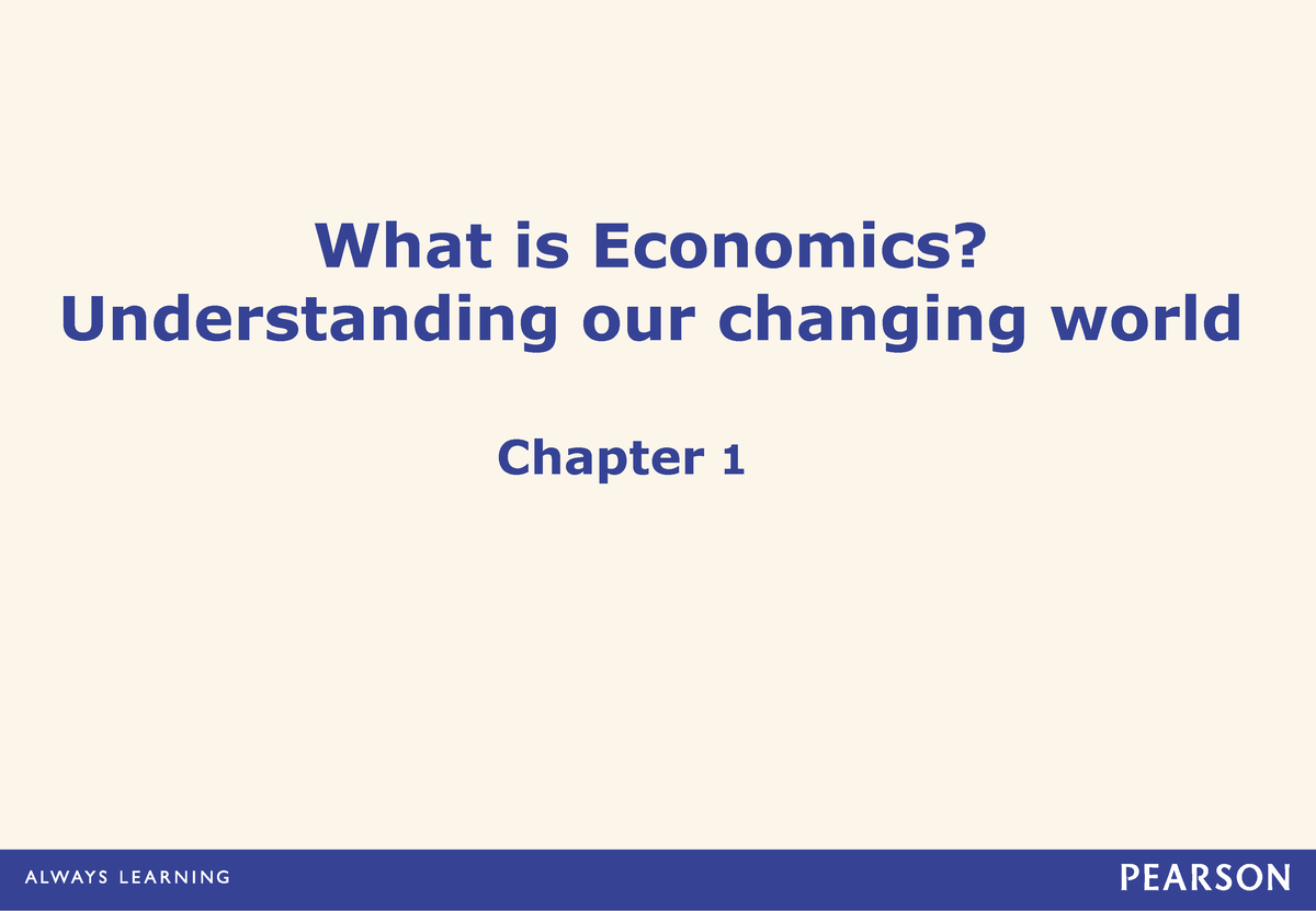 What Is Economics By Scholars