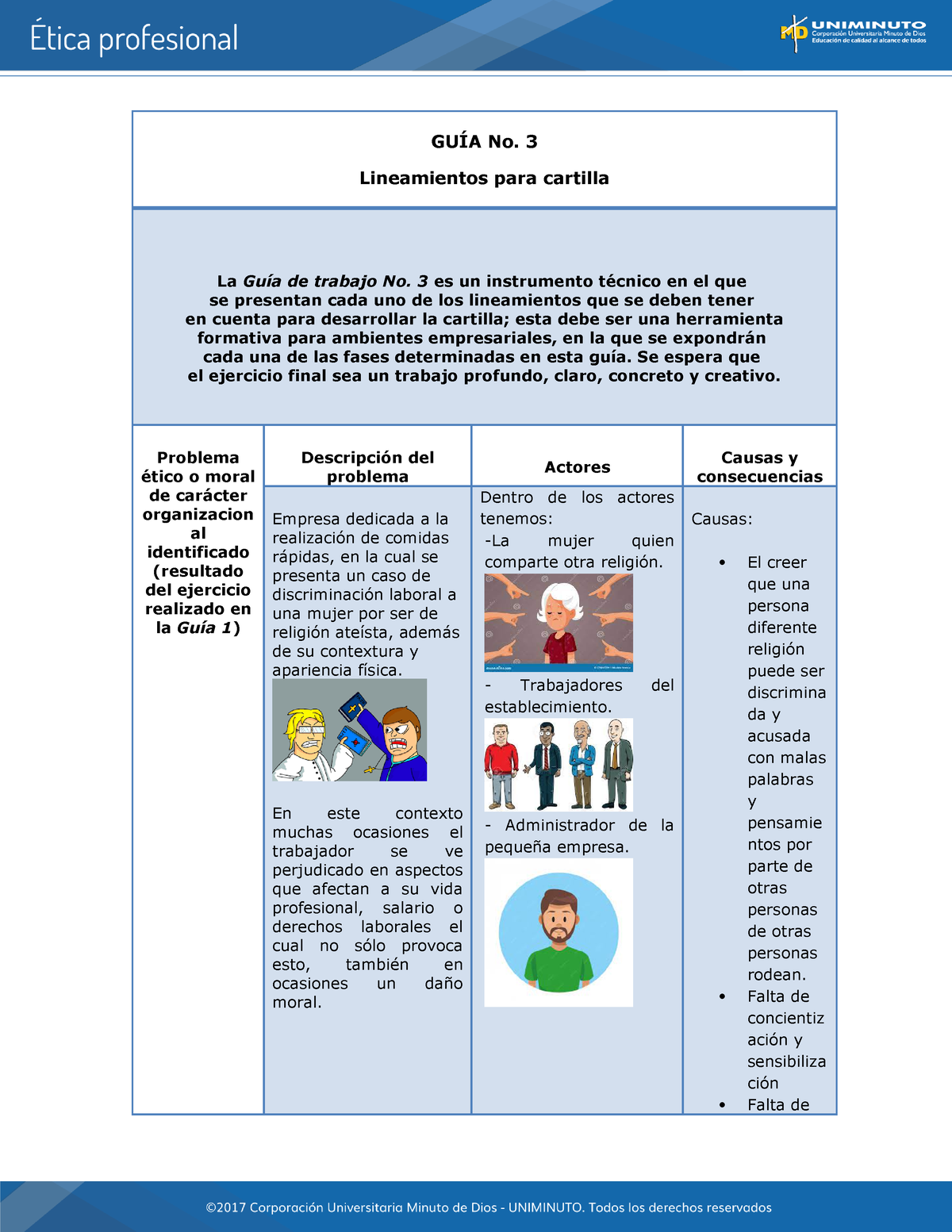 Etica Profesional Trabajo N8 GuÍa No 3 Lineamientos Para Cartilla La Guía De Trabajo No 3 Es 5395