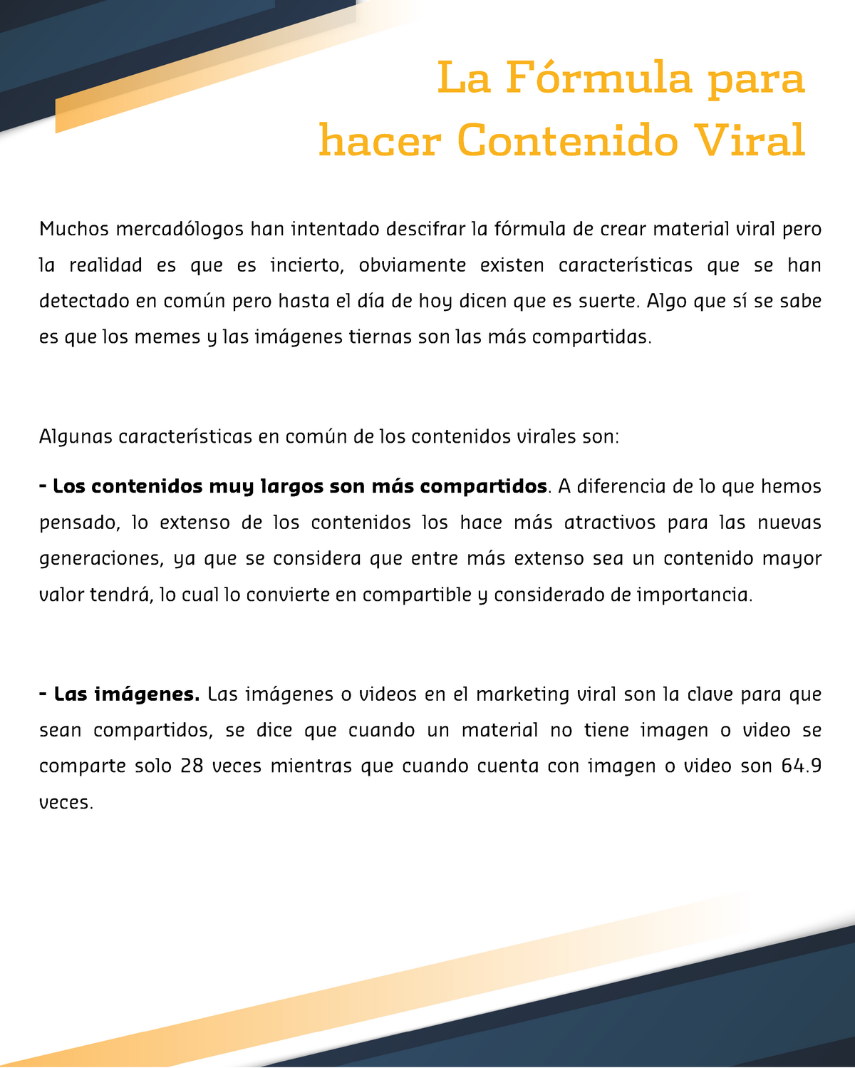 Formula Hacer Contenido Viral - Hacer Contenido Viral Muchos ...