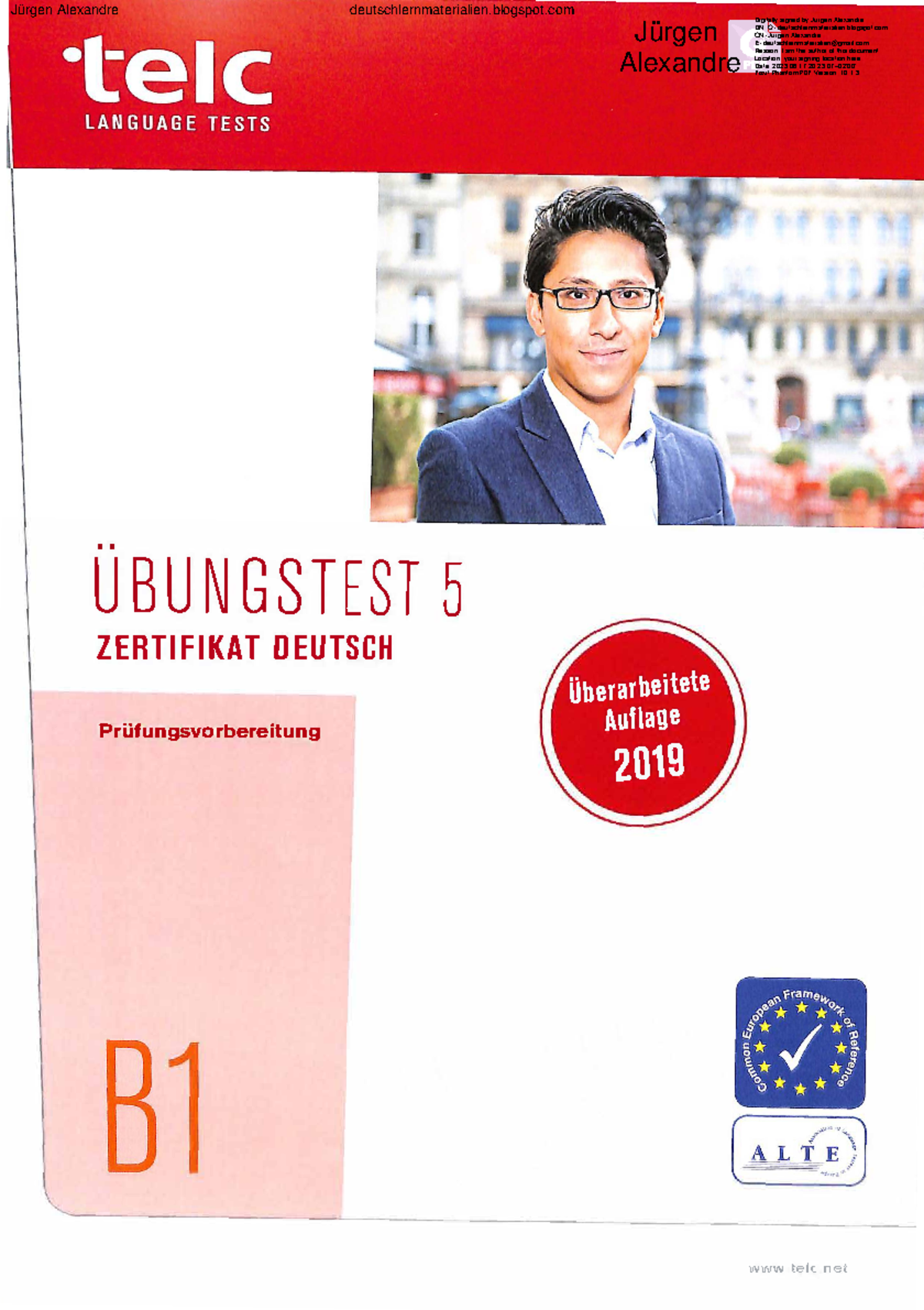 Telc Deutsch B1 Ubungstest 5 1 1 UBUNGSTEST 5 ZERTIFIKAT DEUTSCH Prüfungsvorbereitung Studocu