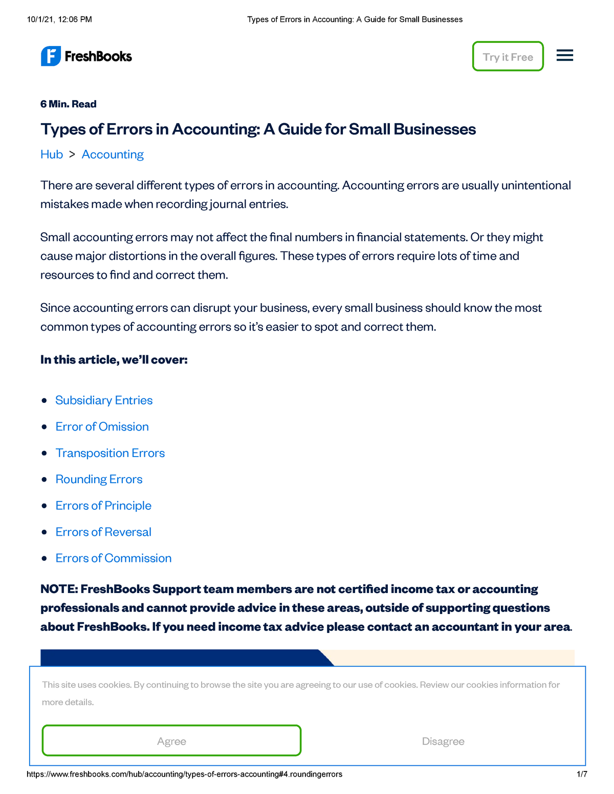 Types Of Errors In Accounting A Guide For Small Businesses - Try It ...