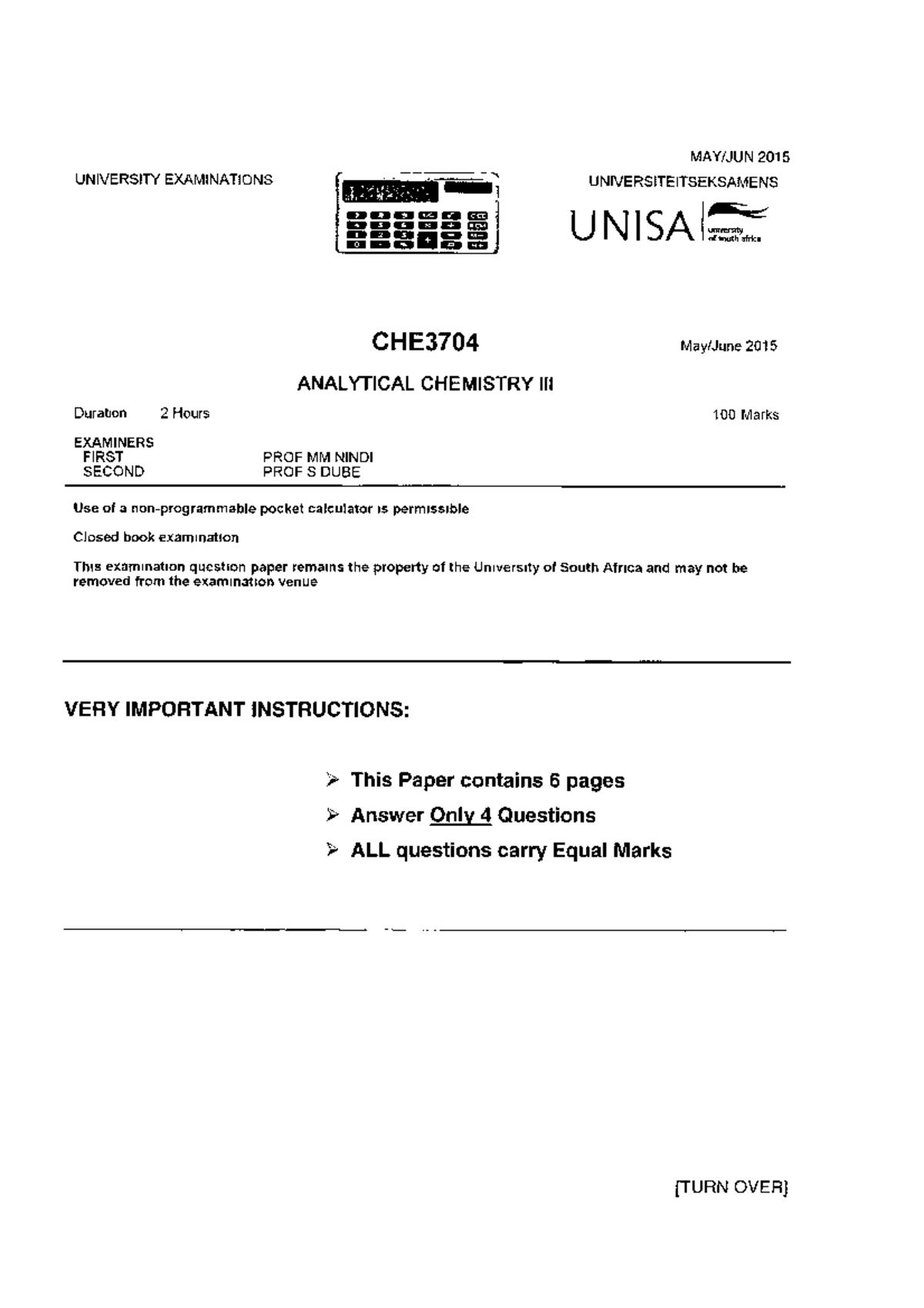 Exam June 2015, questions - MAWJUN 2015 UNIVERSITY EXAMINATIONS ...