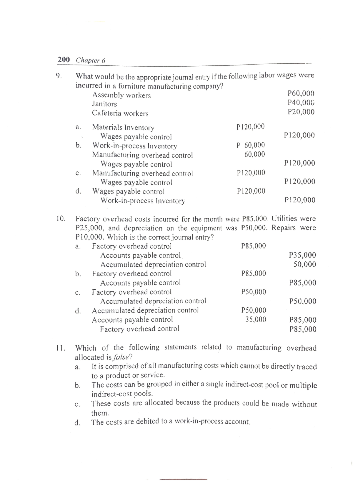 Cost Accounting And Control 2018 2019 Edition Cabrera Part 2 ...