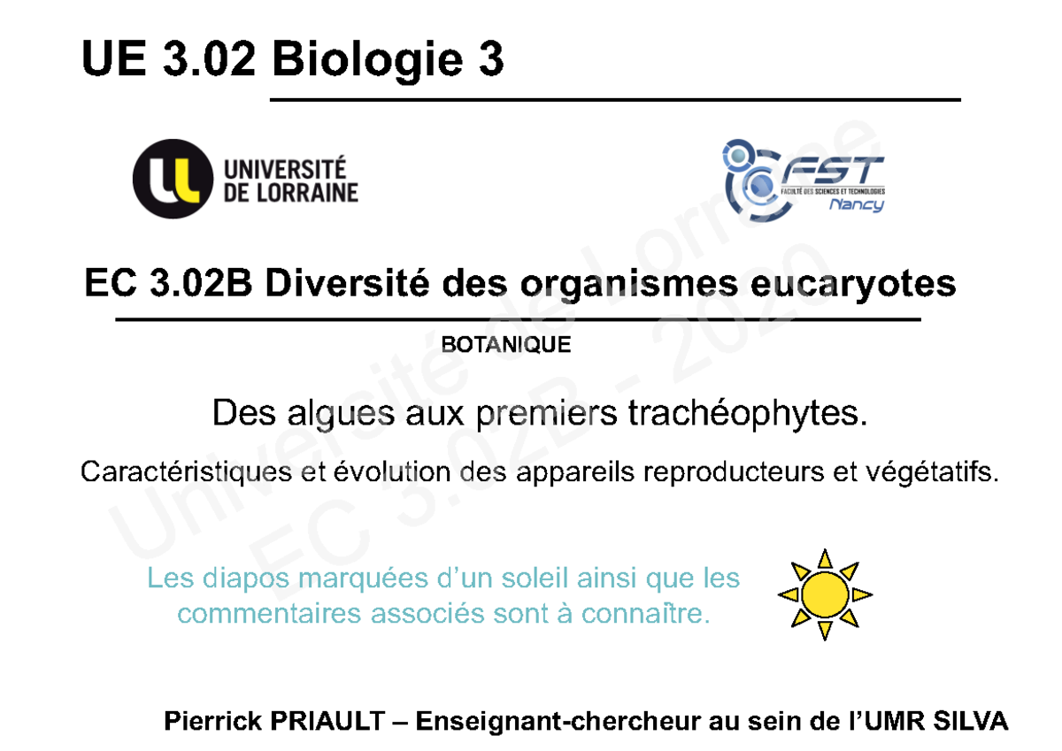 3.02B Bota - CM1-2 Arche 2020 - EC 3 Diversité des organismes ...