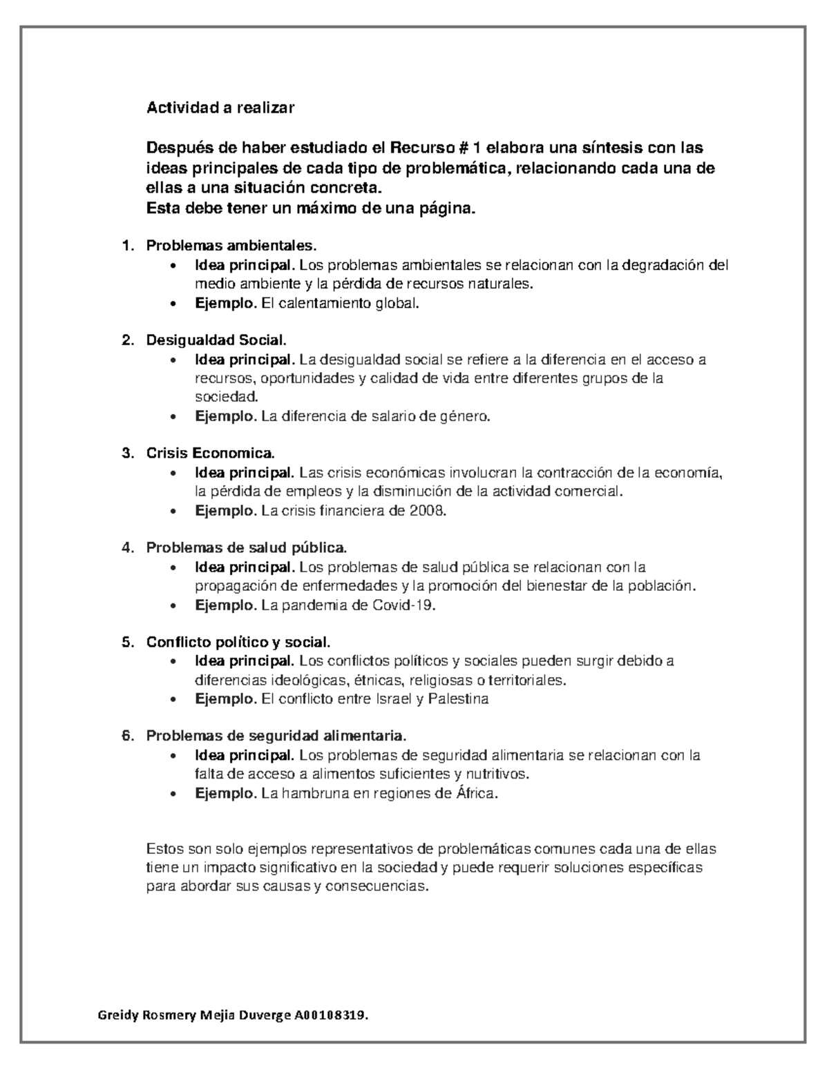 Mejia Duverge Greidy Rosmery Unidad 2 Actividad 1 Entregable Tipo De Problemática Greidy 3104