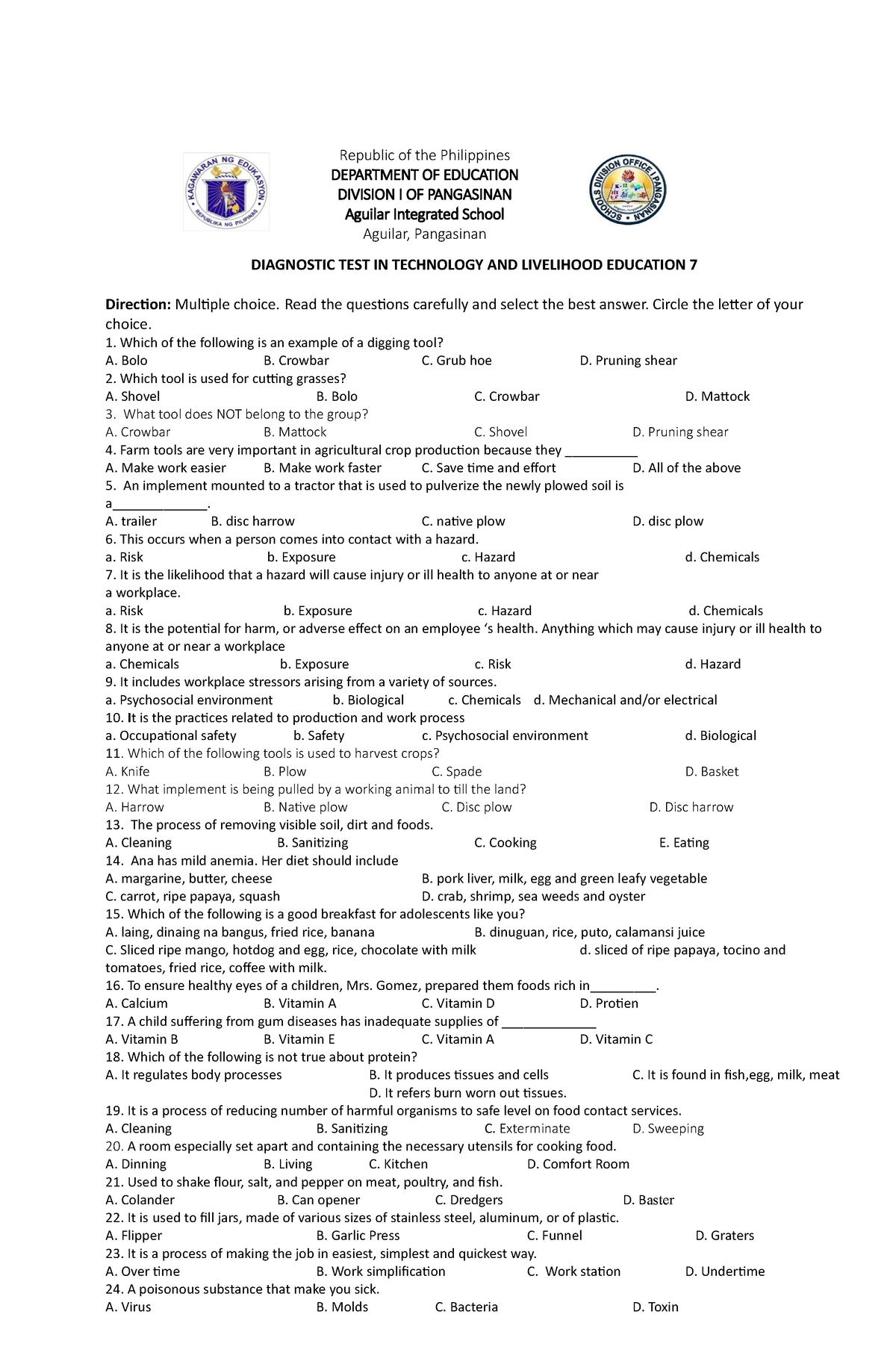 diagnostic-test-in-technology-and-liveli-diagnostic-test-in