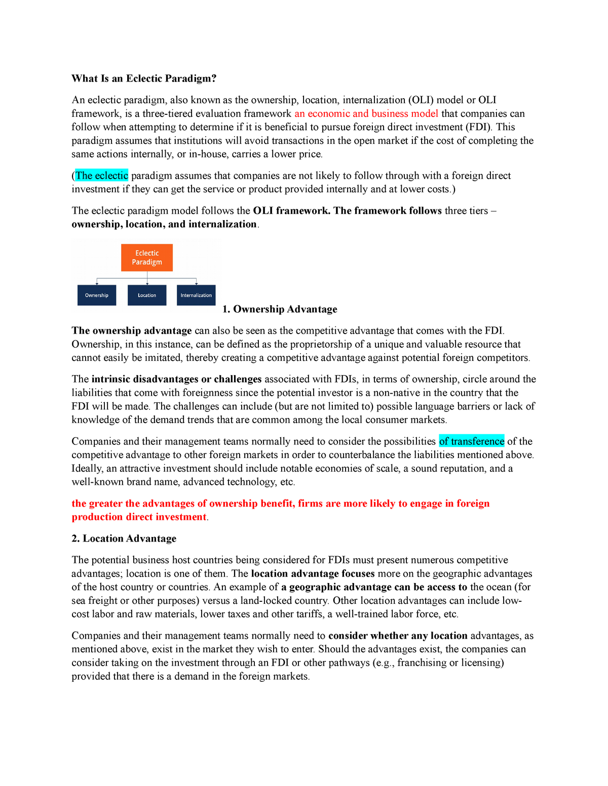 oli framework case study