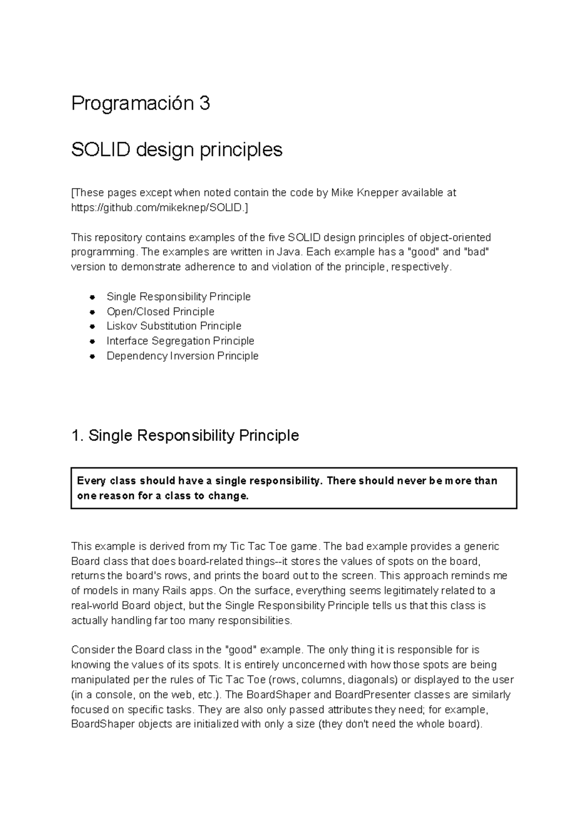 UD 11 - design principle - handouts - 3 SOLID design principles pages ...
