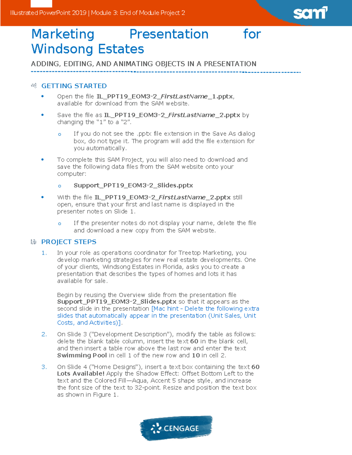 Instructions IL PPT19 EOM3-2 - Illustrated PowerPoint 2019 | Module 3 ...