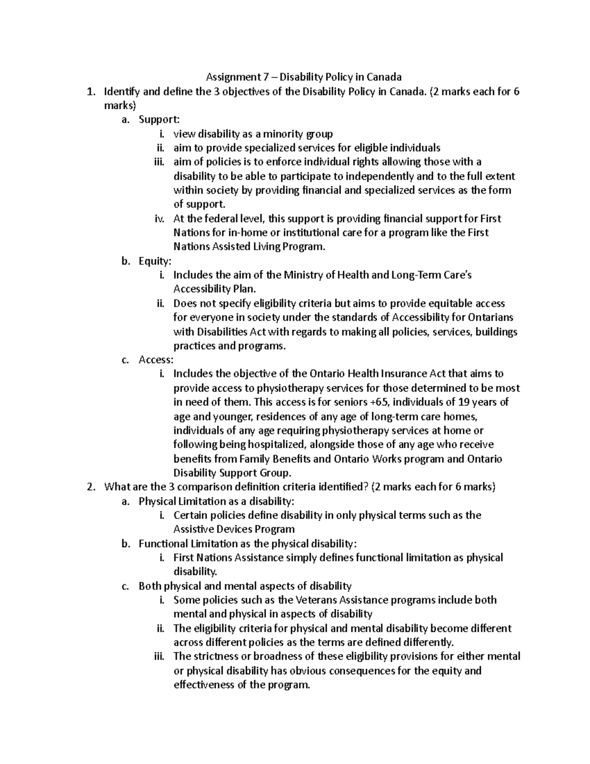 assignment-7-disability-policy-in-canada-assignment-7-disability