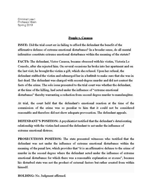 2 Theories OF Felony Murder - Criminal Law I Professor Klein Spring ...