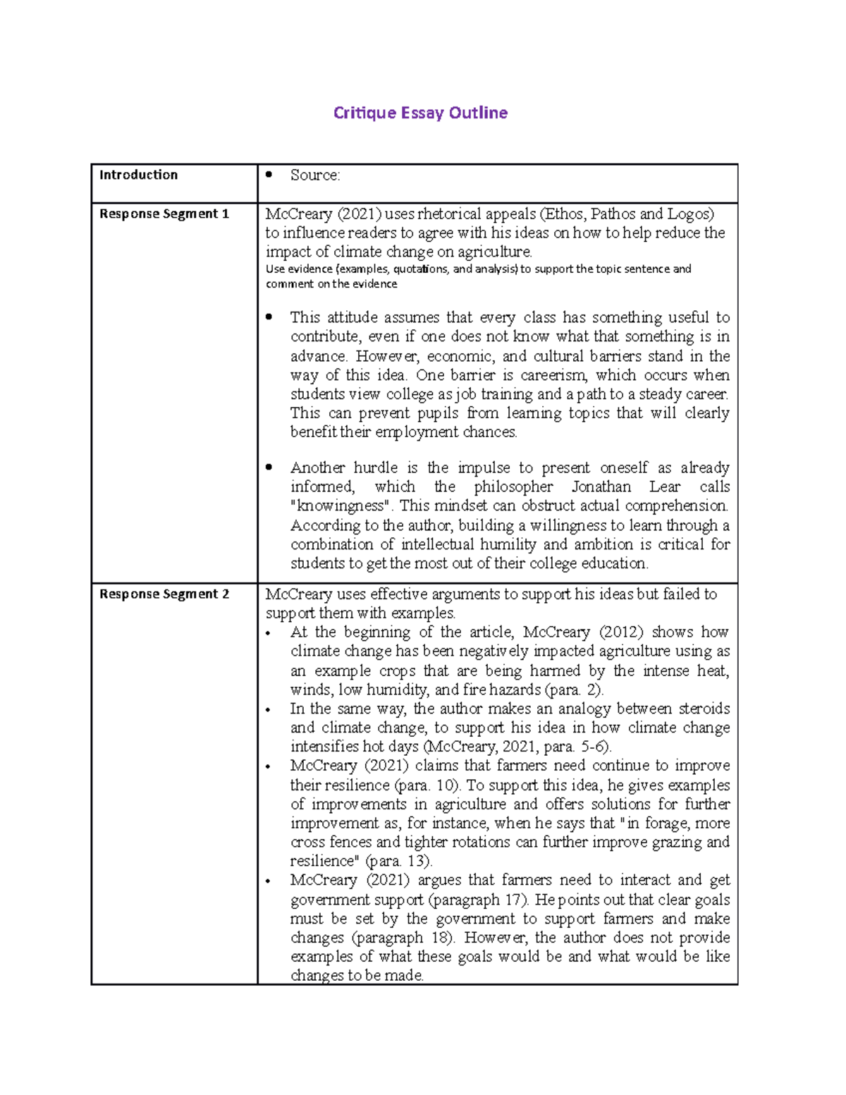 critique essay process assignment (5 )