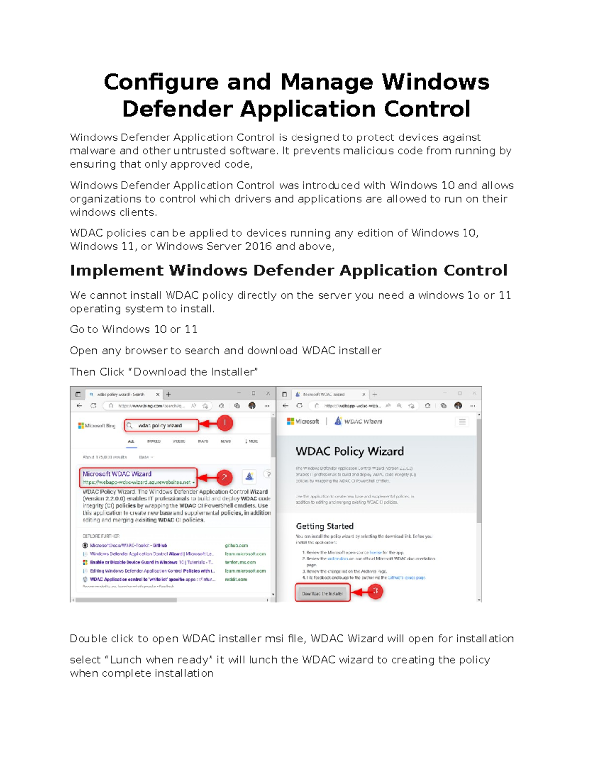 Configure and Manage Windows Defender Application Control - Configure ...