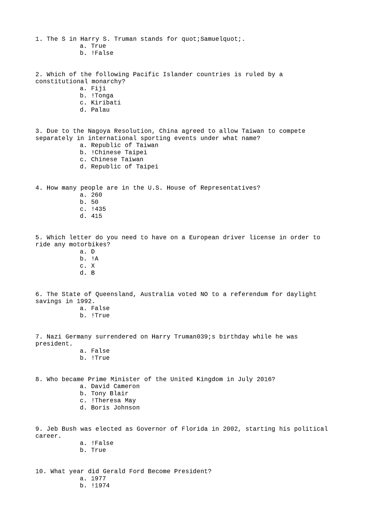 PSY301-Answers-4 - Psychology - The S In Harry S. Truman Stands For ...