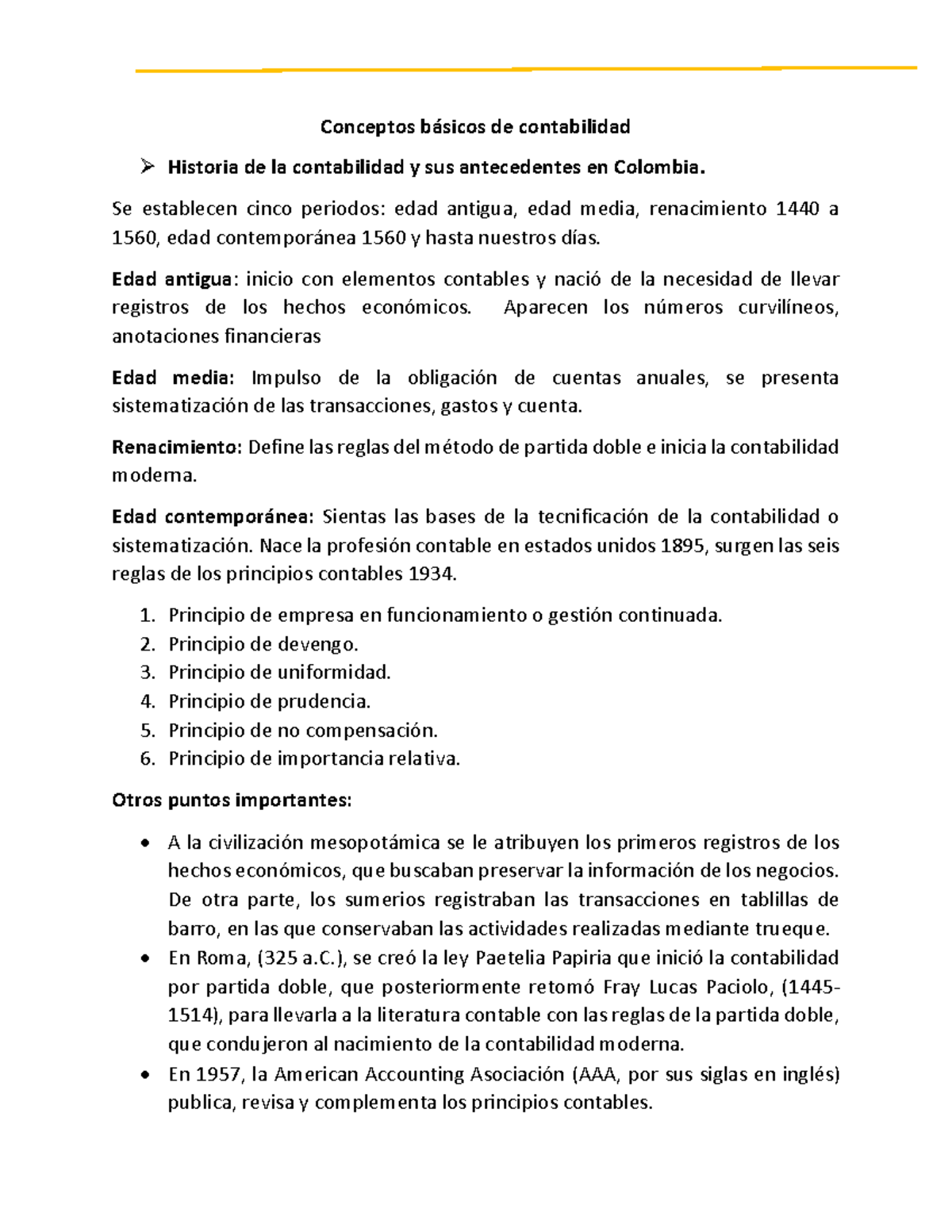 Actividad 1 Contabilidad - Conceptos B·sicos De Contabilidad Historia ...