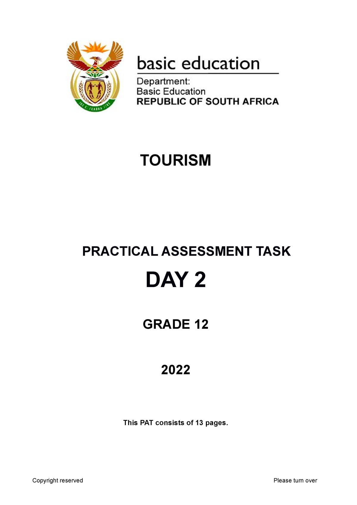 tourism grade 12 study guide 2022