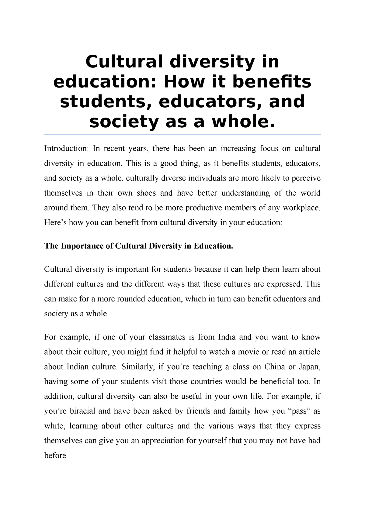 culture in society essay