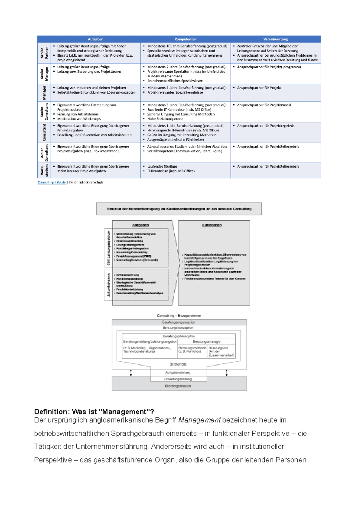 COnsulting Mitschriften - Definition: Was Ist "Management"? Der ...