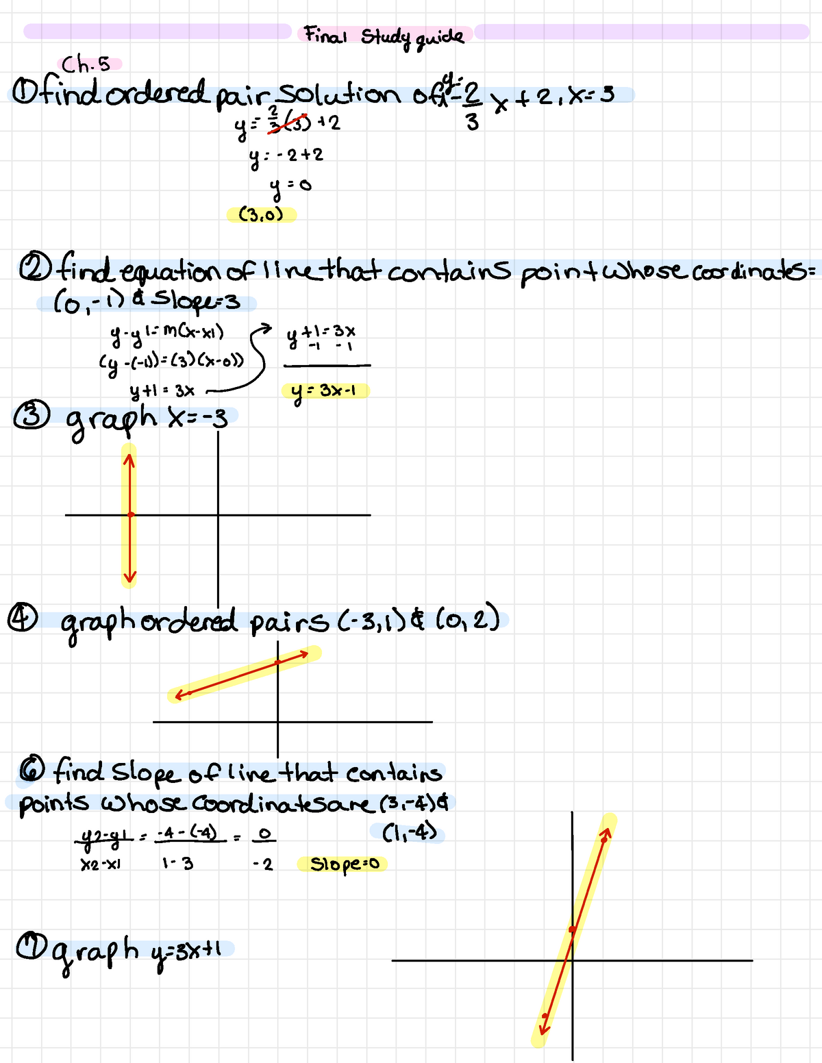 Elementary Algebra Final Exam Study Guide Chapter 5 Studyguide Find Ordered Studocu