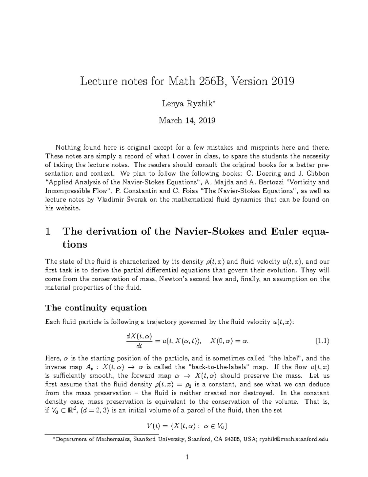 Notes-256B-19 - Lecture Notes On Maths. - Lecture Notes For Math 256B ...