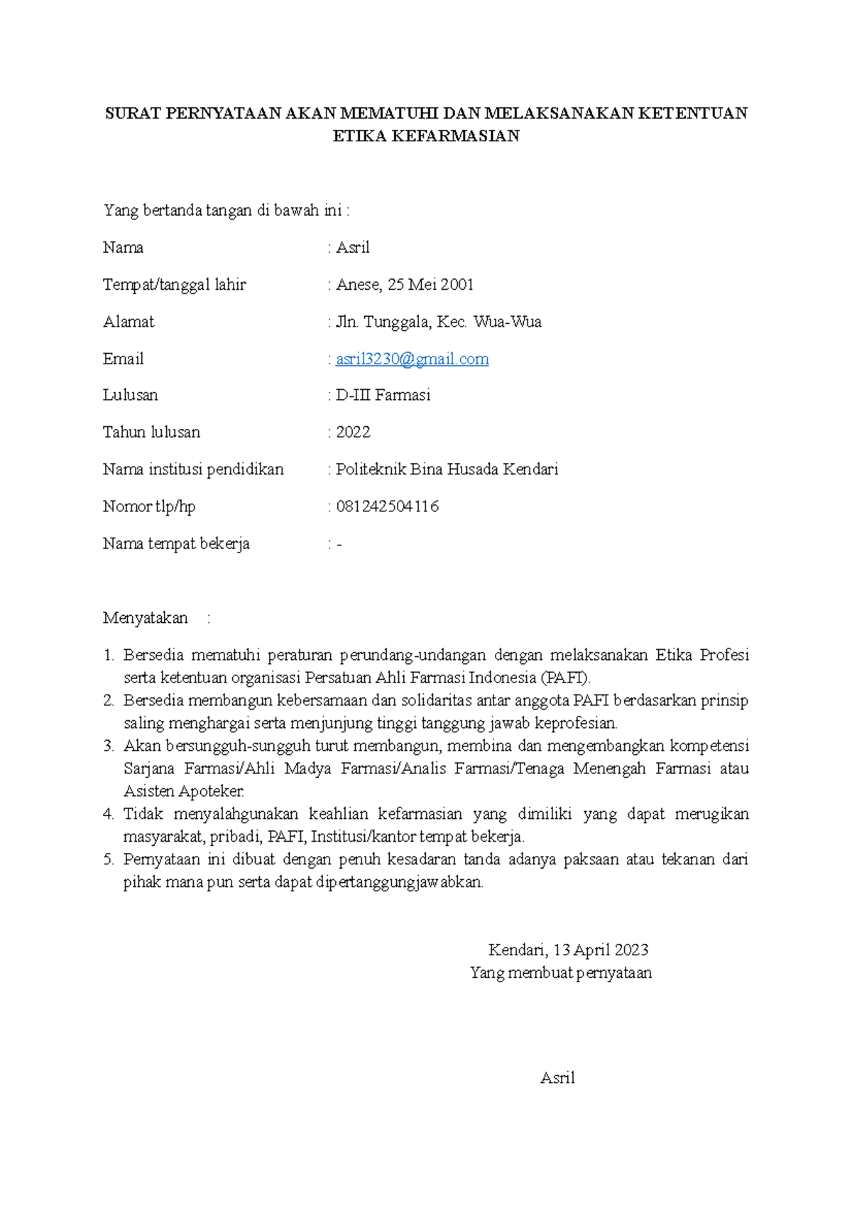 DOC-20221101-WA0002 - CONTOH - SURAT PERNYATAAN AKAN MEMATUHI DAN