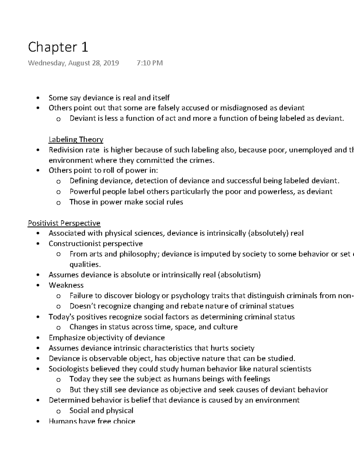 Deviant Behavior Lecture Notes 1 Warning Tt Undefined Function 32 Some Say Deviance Is 1771