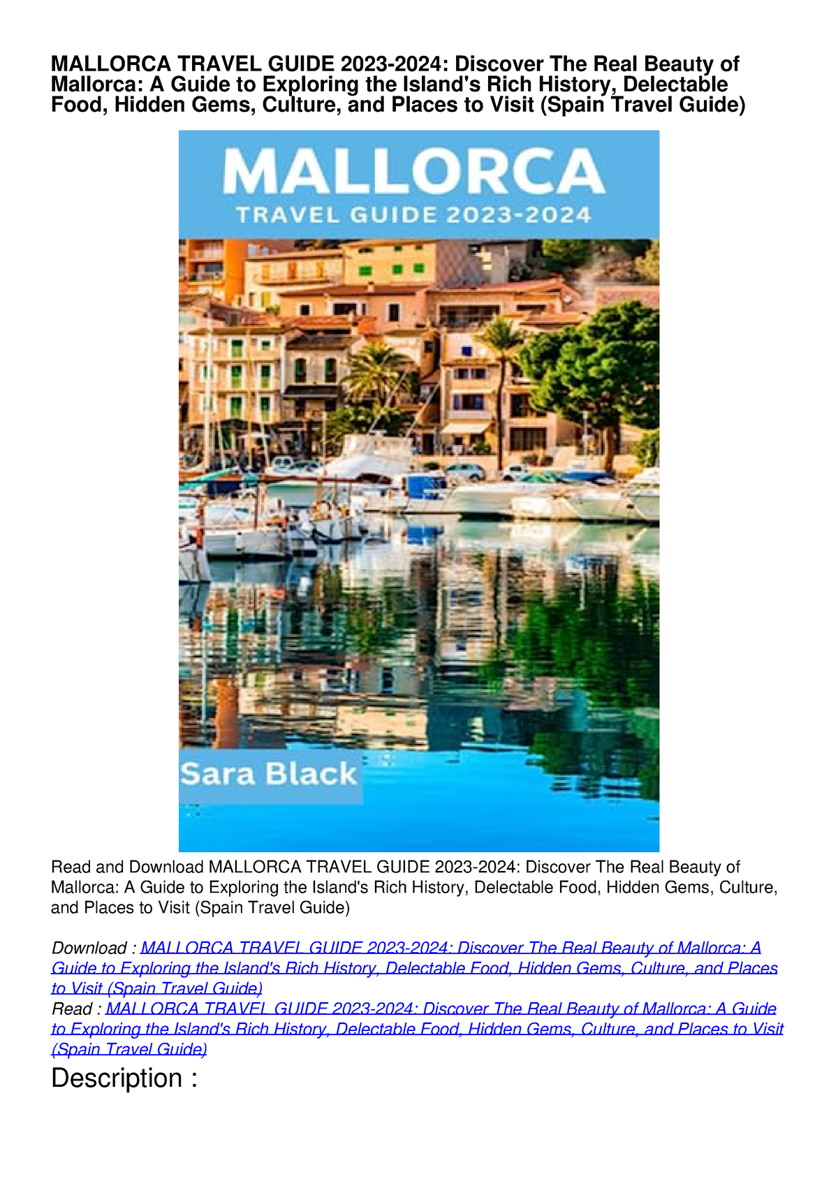 PDF MALLORCA TRAVEL GUIDE 2023 2024 Discover The Real Beauty Of   Thumb 1200 1698 