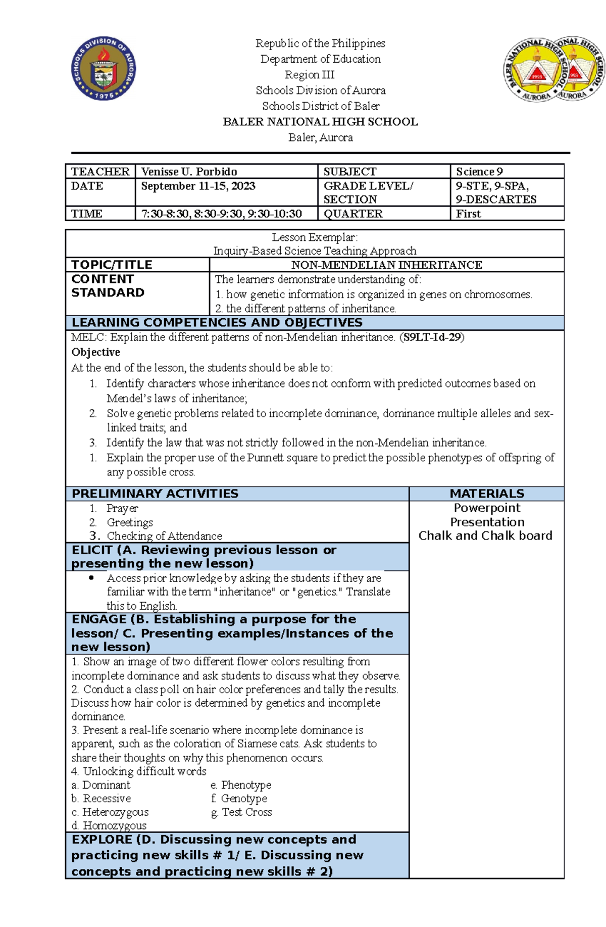 Lesson 4 - week 4 - Republic of the Philippines Department of Education ...