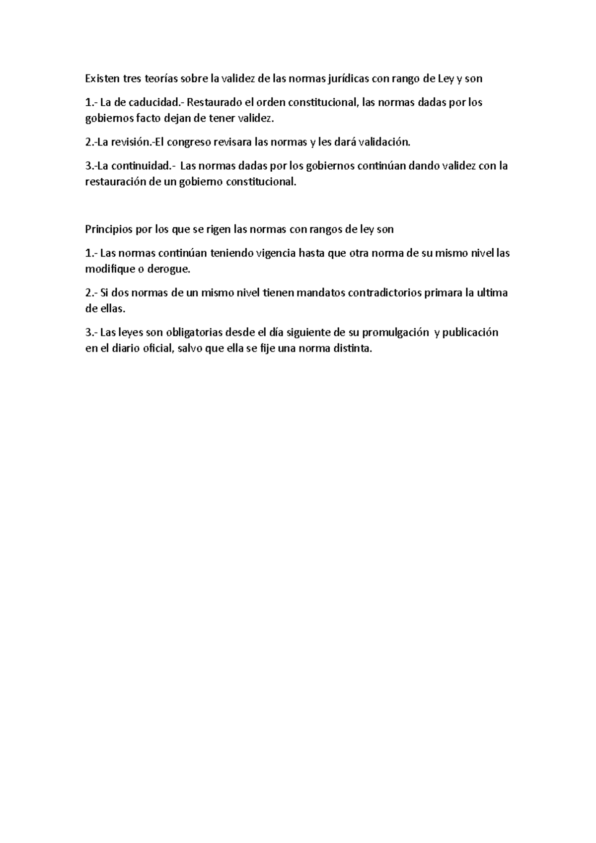 Ley O Normas Con Rango De Ley En El Estado Peruano Existen Tres