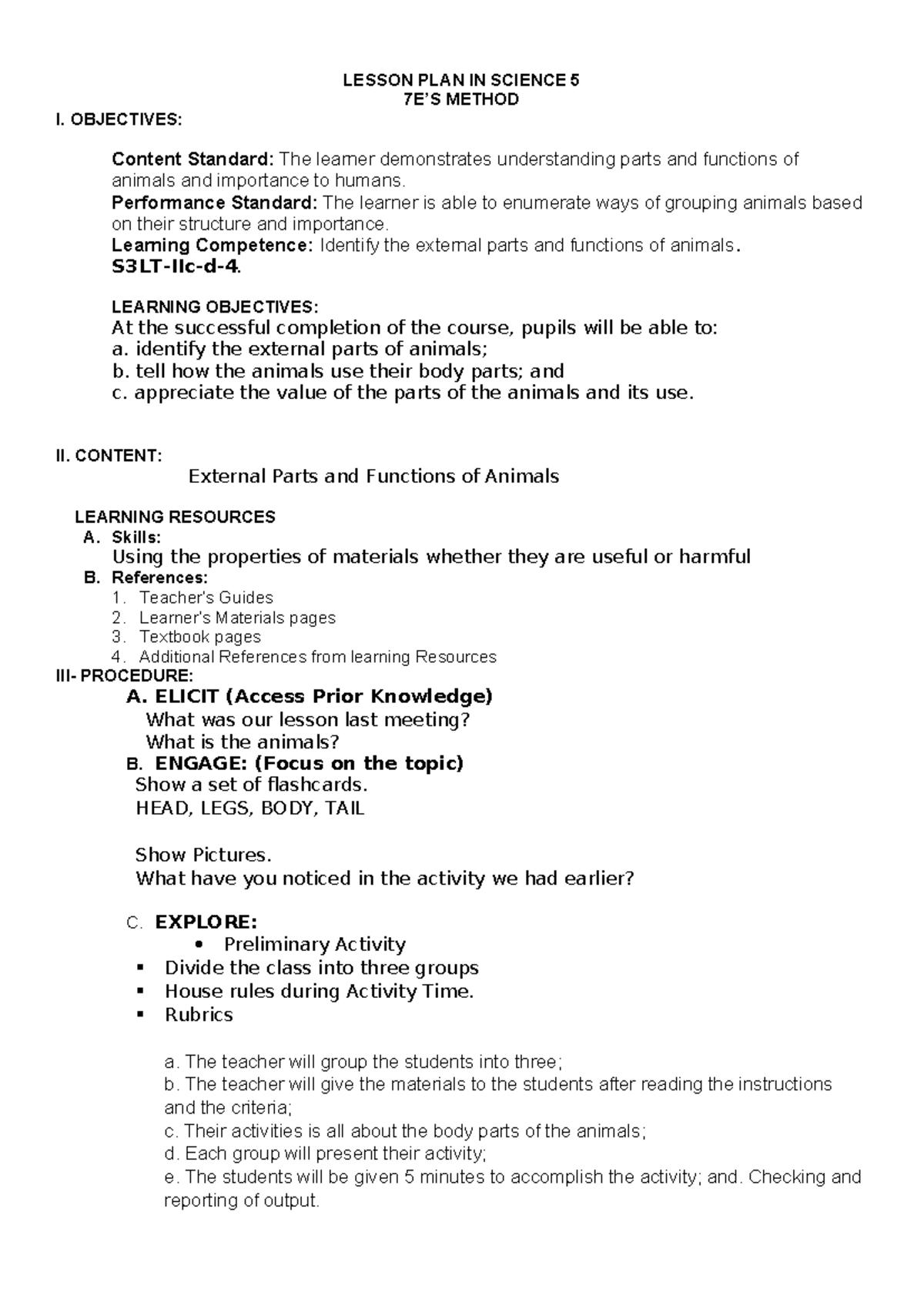 Inbound 5040133414376396791 - LESSON PLAN IN SCIENCE 5 7E’S METHOD I ...