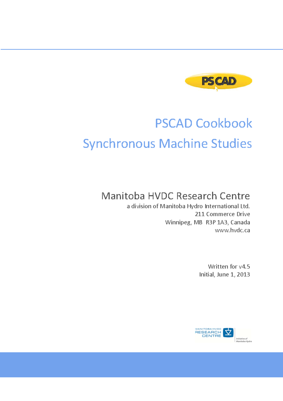 Chapter 10 synchronous machines Synchronous Machine Studies Manitoba