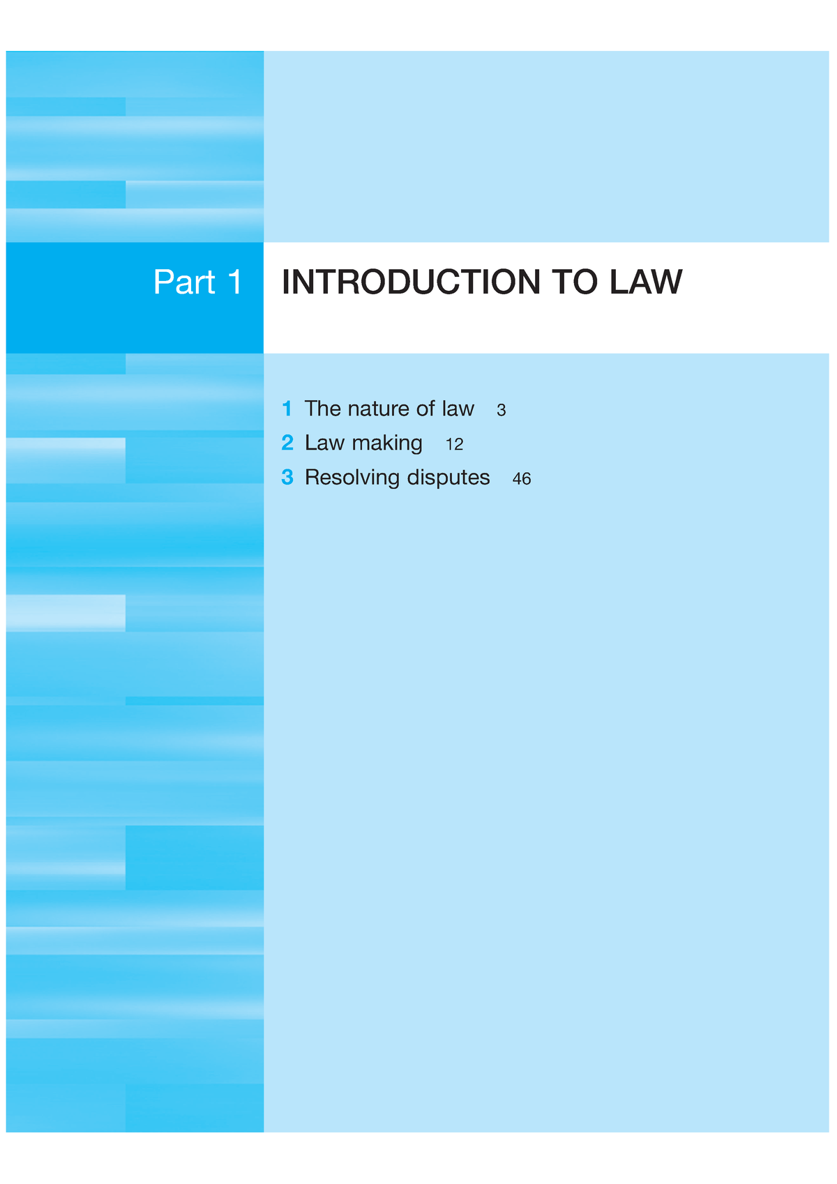 Classification Of Law - Part 1 INTRODUCTION TO LAW 1 The Nature Of Law ...