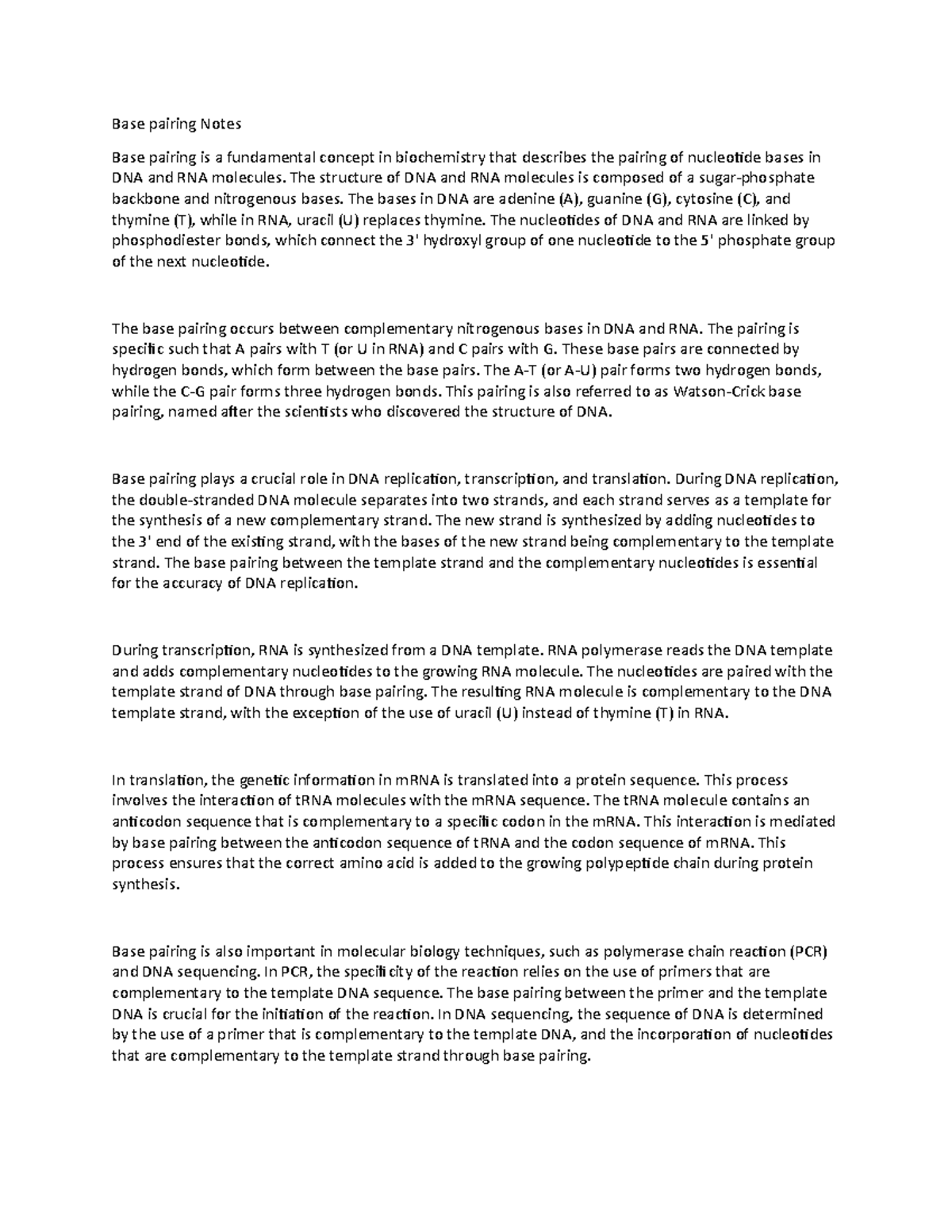 base-pairing-notes-base-pairing-notes-base-pairing-is-a-fundamental