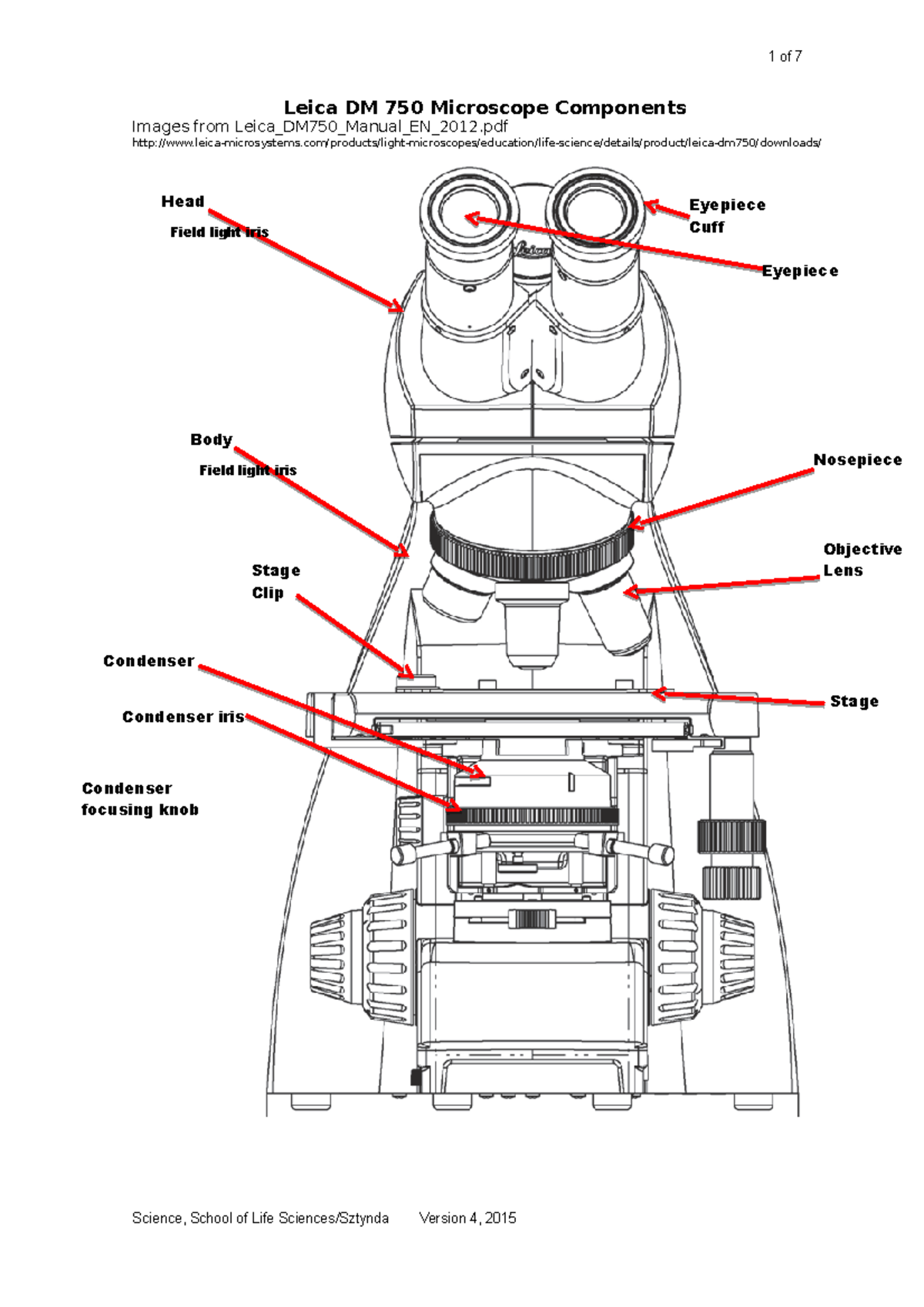 1. How to set up a Leica DM750 Microscope Leica DM 750 Microscope