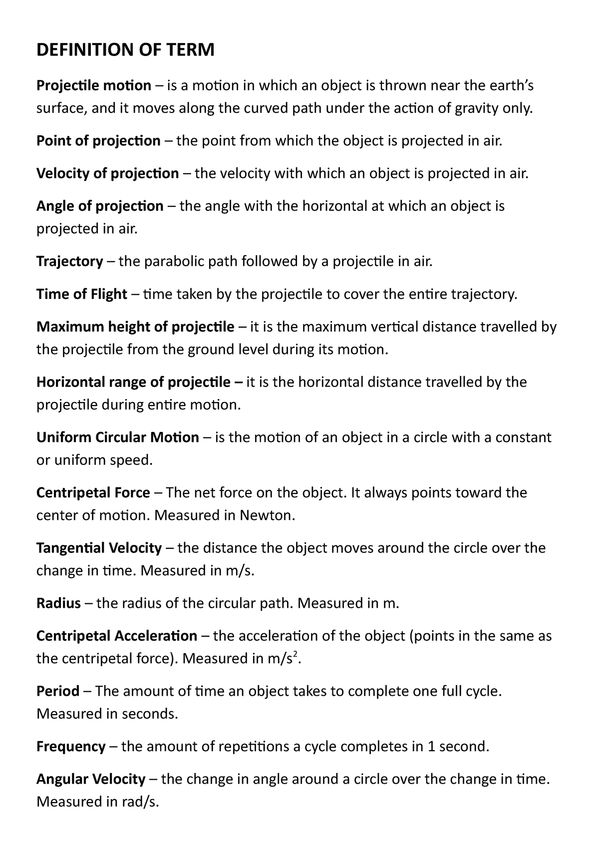 reviewer-in-physics-1st-sem-finals-definition-of-term-projectile
