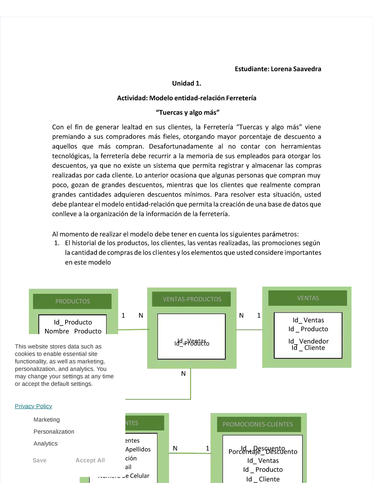 Pdf-actividad-1-tuercas-y-algo-mas compress-1 - Estudiante: Lorena  SaavedraEstudiante: Lorena - Studocu