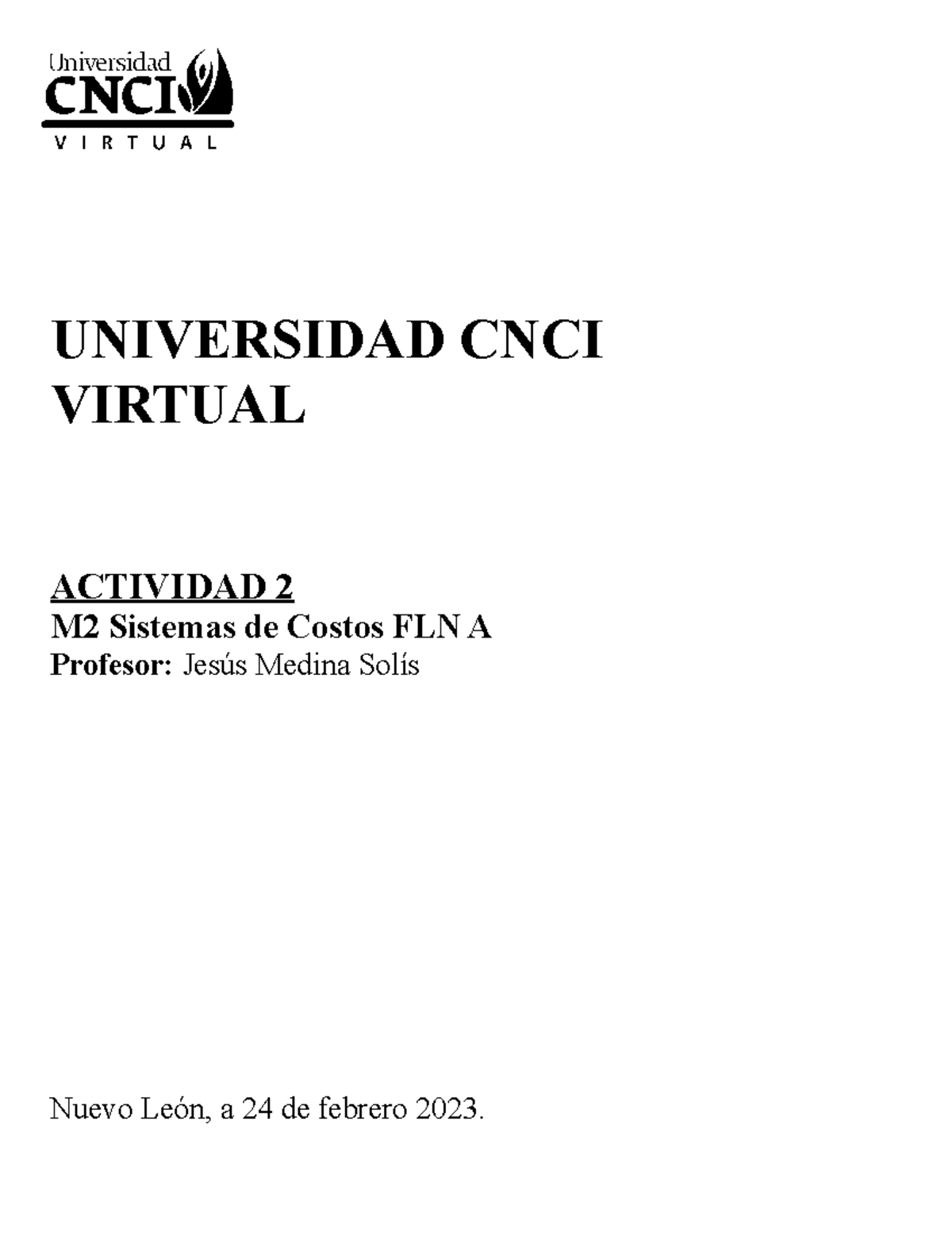 Actividad 2 Universidad Cnci Virtual Actividad 2 M2 Sistemas De