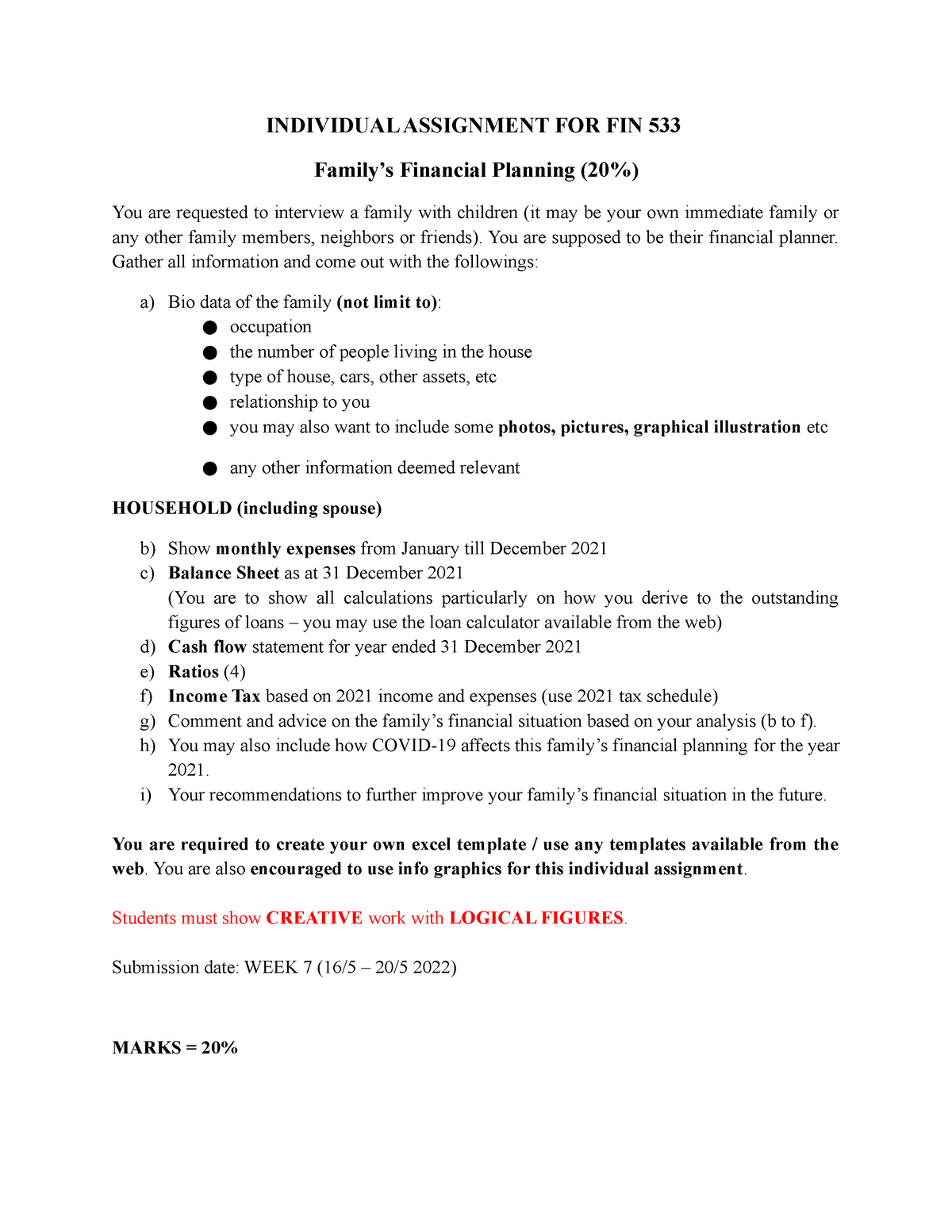 FIN533 Individual Assignment March TO AUG 2022 - INDIVIDUAL ASSIGNMENT ...