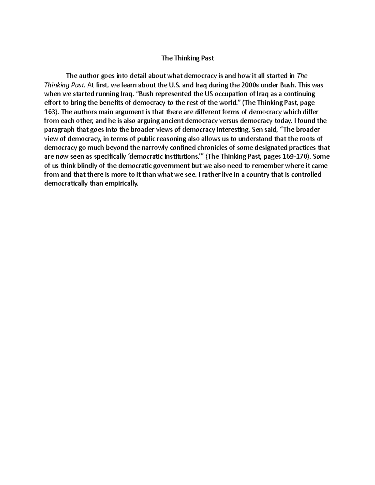 The Thinking Past Frolich The Thinking Past The Author Goes Into 