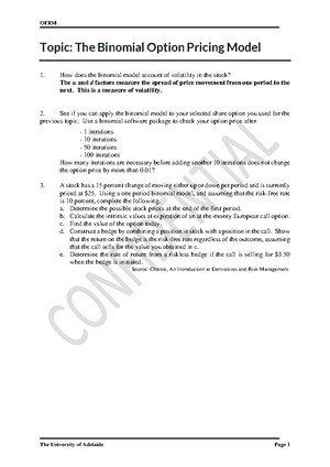 Hull OFOD 8e Solutions Ch 11 - CHAPTER 11 Trading Strategies Involving ...