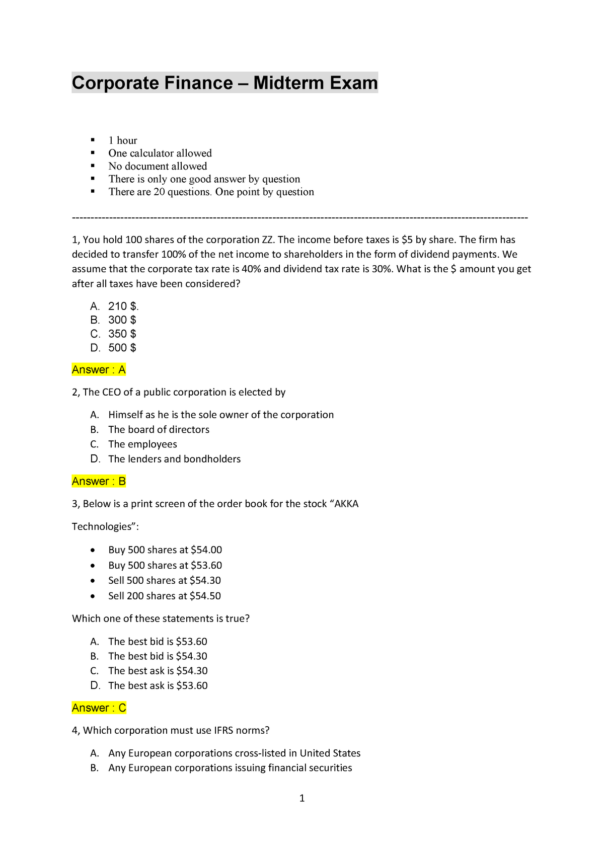 Examen 7 Mars 2020, questions et réponses Warning TT undefined function Sns-Brigh10