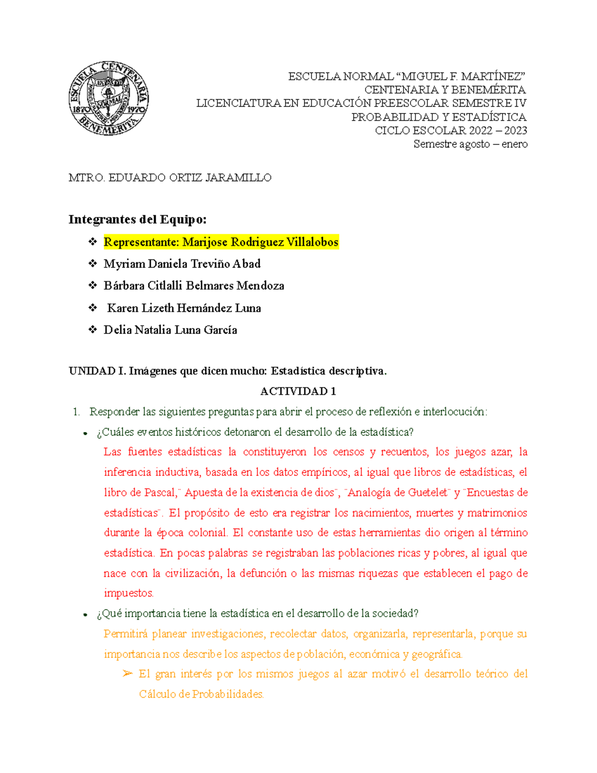 Prob Est Act 1 Apuntes Escuela Normal “miguel F MartÍnez” Centenaria Y BenemÉrita 0774