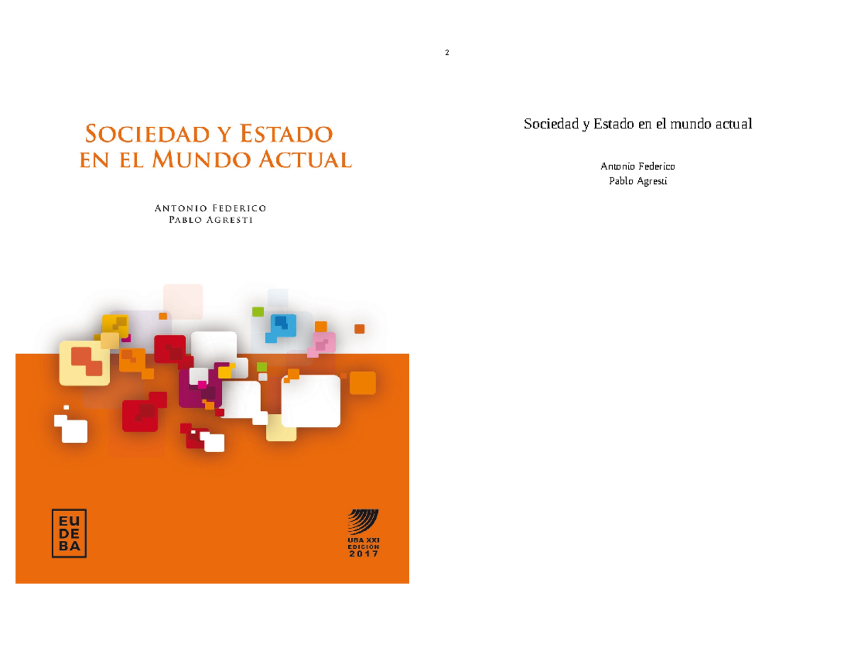 Libro Sociedad Y Estado En El Mundo Actual Pdf