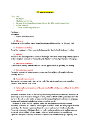 Week 3 Tutorial 3 - Week 3 Tutorial 3: Phonics and Reading Overview ...