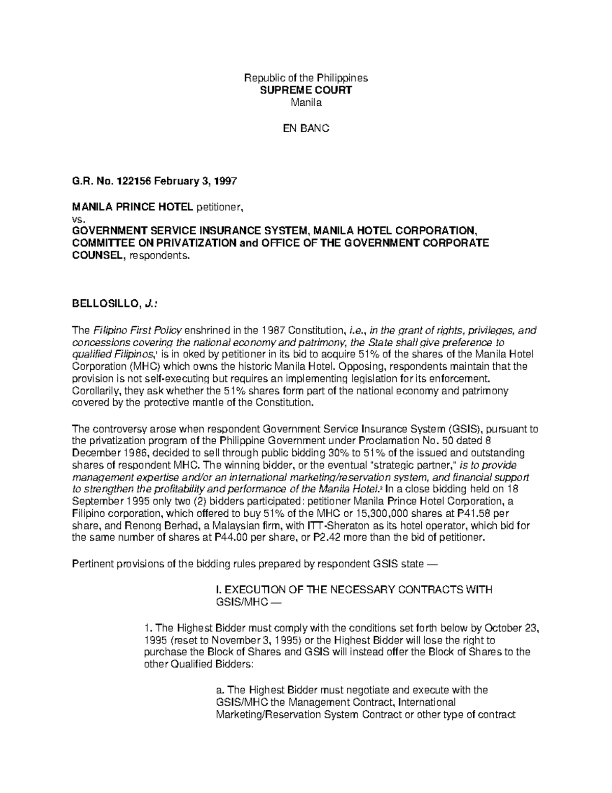 5. Manila Prince Hotel v. Government Service Insurance System, 267 SCRA ...