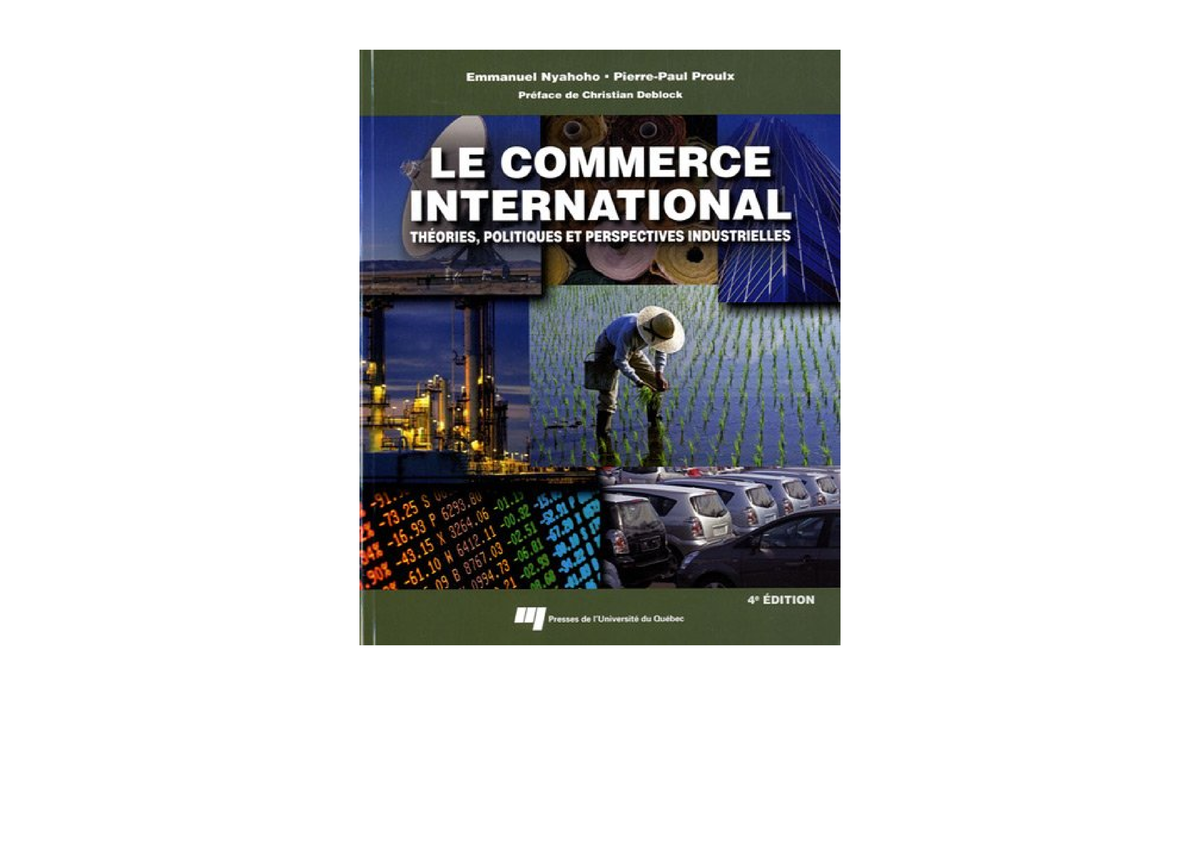 Download PDF COMMERCE INTERNATIONAL 4E EDITION Unlimited - Studocu