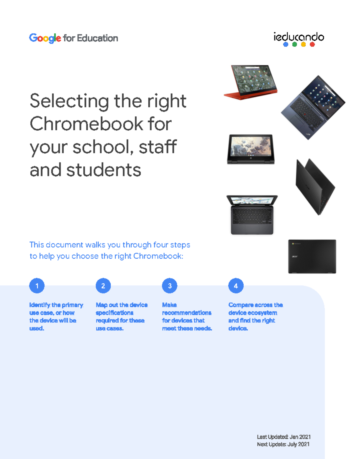 Guía para elegir Chromebooks - Selecting the right Chromebook for your ...