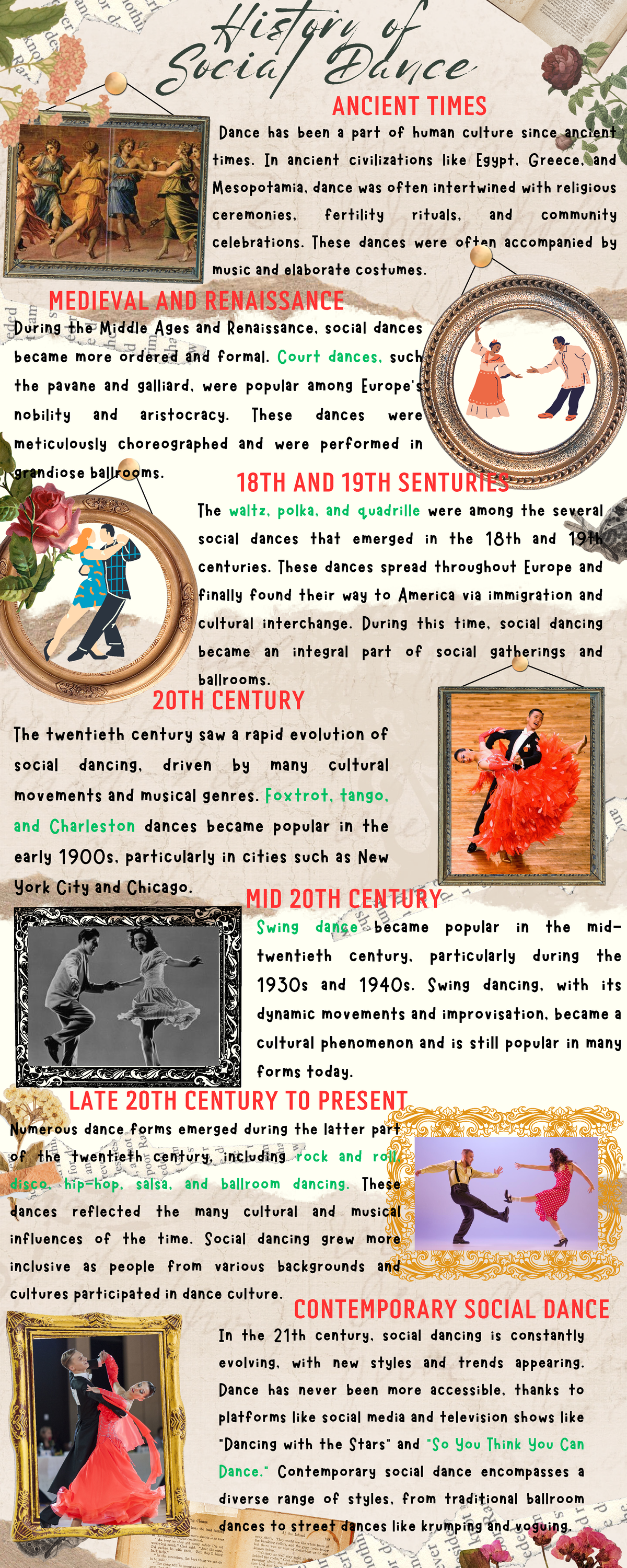 History of Social Dance - History of Social Dance Dance has been a part ...