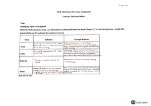Week 2 preclass assignment - Page Assignment Week 2 Concepts: health ...